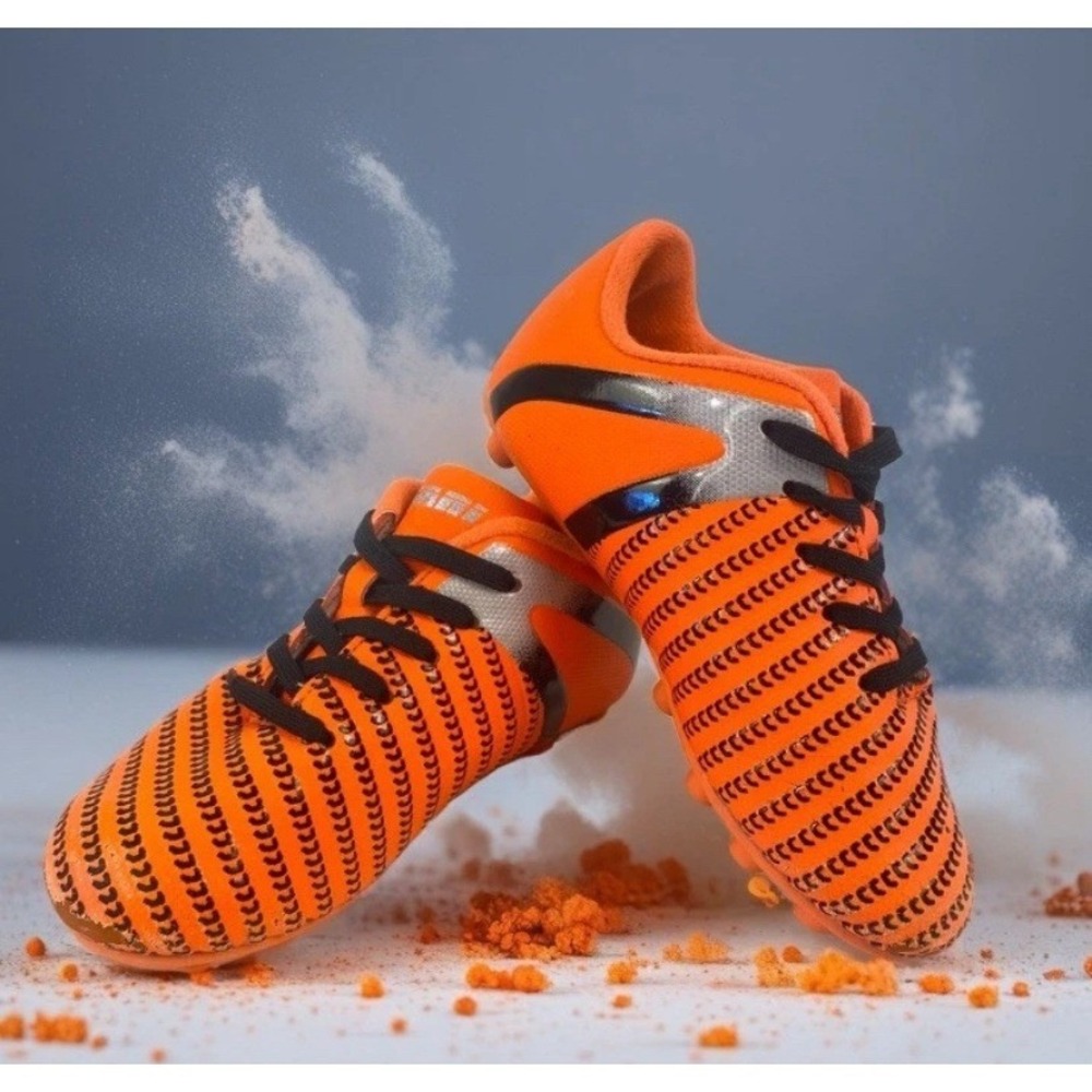 Vizari Impact FG Soccer Cleats Orange Black Youth Size 9.5C‎ VZSE93361Y